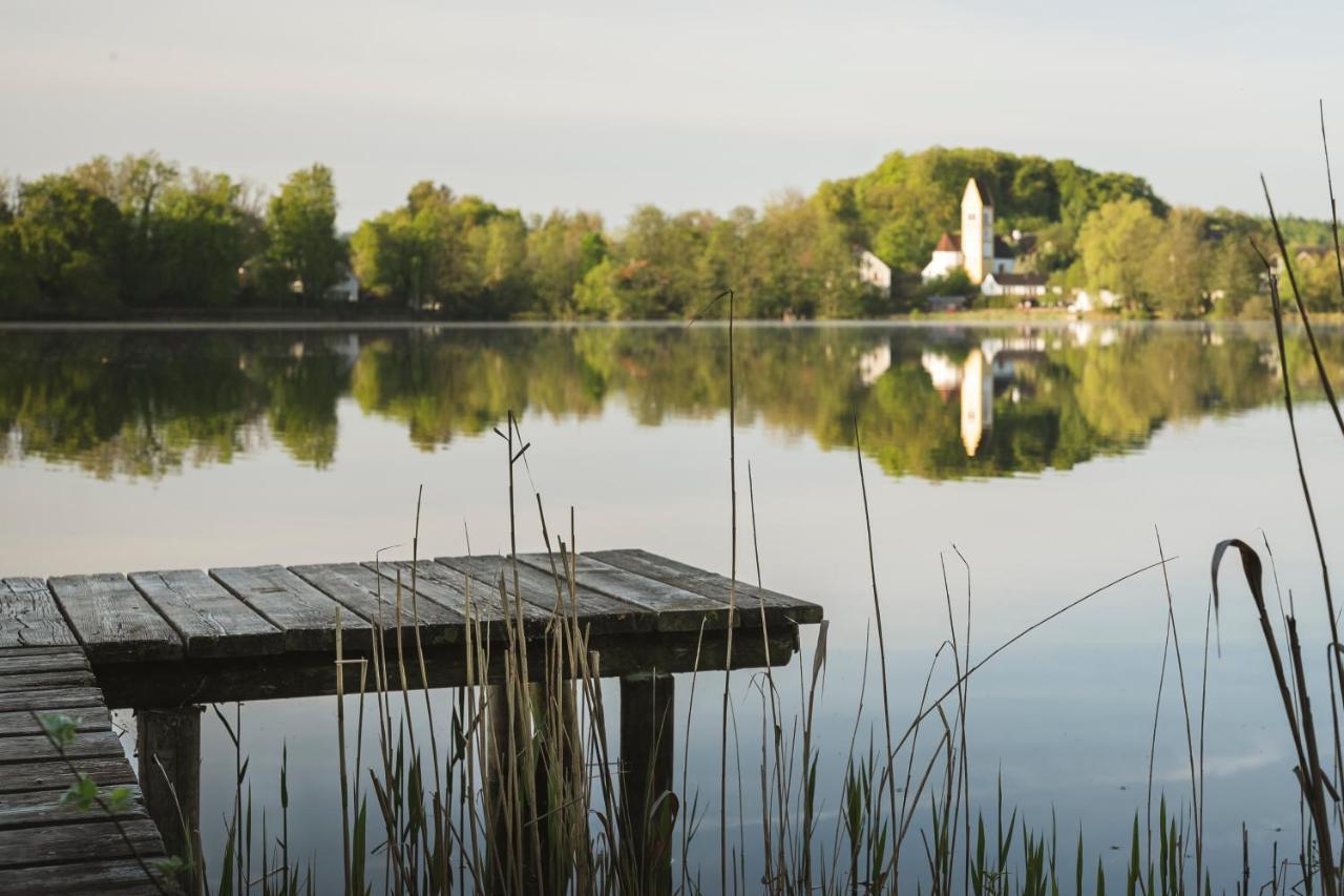 Sopherl Am See - Fruehstueck Auf Der Seeterrasse, Sehr Ruhig Und Wunderschoen Am See, 3 Minuten Nach Oberpfaffenhofen, Viele Radtouren, Restaurants & Cafes In Der Umgebung เวสลิง ภายนอก รูปภาพ